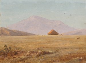Ecuador, Mountain Plateau with Hut by Frederic Edwin Church